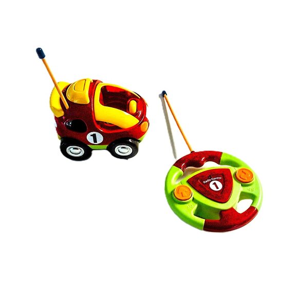 PREXTEX Radio-Control Cartoon Police & Race Car Set w/Light-Sound ~ NEW & TESTED - Picture 7 of 15